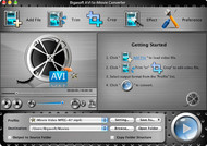 Bigasoft AVI to iMovie Converter for Mac screenshot